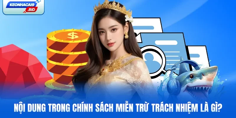 Nội dung trong chính sách miễn trừ trách nhiệm là gì?